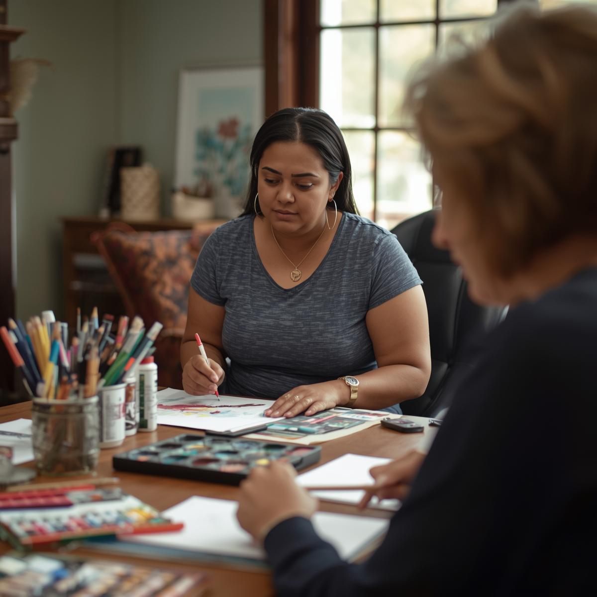 Kunsttherapie Sessie